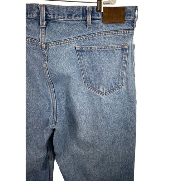 Lands' End Square Rigger Mens Size 42 x 29 Straight Fit Jeans Denim Blue - Picture 6 of 9